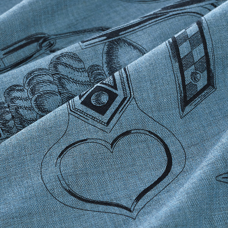 カレH 100 《エルメス・メタリック》 - ブルー | Hermès - エルメス